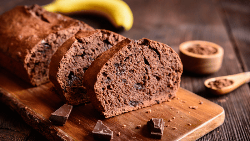 Recette banana bread chocolat healthy